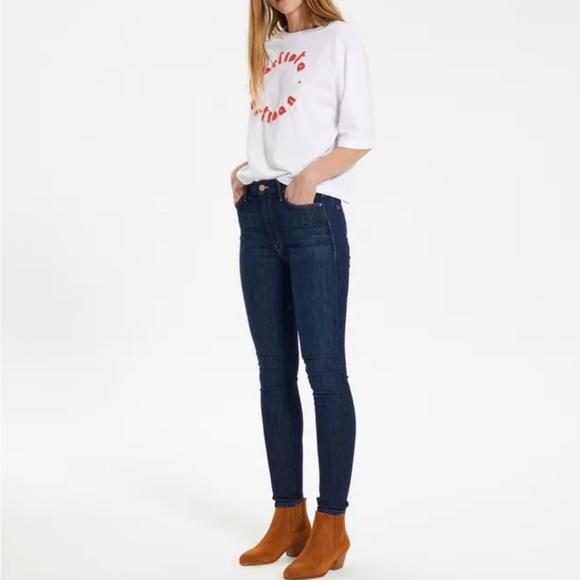 MOTHER The Looker Clean Sweep Dark Wash Skinny Jeans Size 28 - Picture 13 of 16